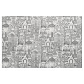 Chicago Toile Schwarz-weiß Stoff (Fat Quarter (45,7 x 55,9 cm))