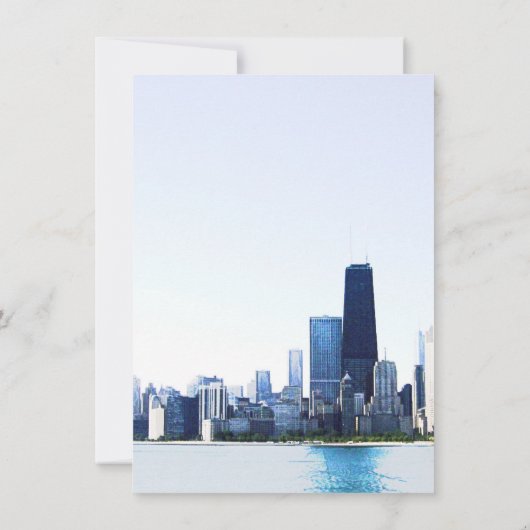 Chicago Tour Flyer Einladung (Rückseite)