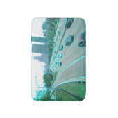 Chicago Traffic in Colored Foil Badematte (Vorderseite Vertikal)