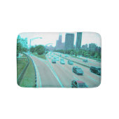 Chicago Traffic in Colored Foil Badematte (Vorderseite)