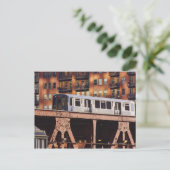 Chicago Train at Riverbend Postkarte (Stehend Vorderseite)