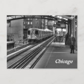 Chicago Train Postkarte (Vorderseite)