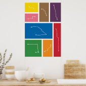 Chicago - Transit Palettes Poster (Küche)