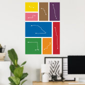 Chicago - Transit Palettes Poster (Heimbüro)