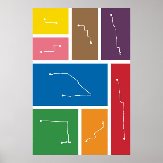 Chicago - Transit Palettes Poster (Vorne)