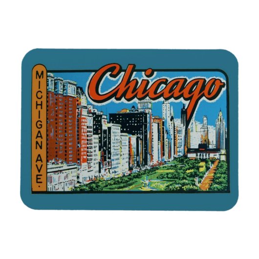 Chicago Travel Magnet (Horizontal)