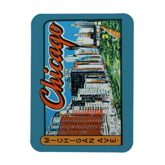 Chicago Travel Magnet (Vertikal)