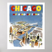 Chicago Travel Poster (Vorne)