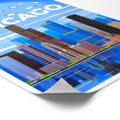 Chicago Travel Poster WallArt (Ecke)