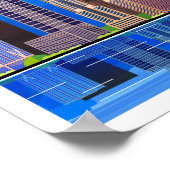 Chicago Travel Poster WallArt (Ecke)