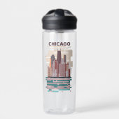 Chicago Trinkflasche (Vorderseite)
