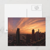 Chicago Twlight Postkarte (Vorne/Hinten)