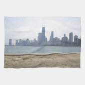 Chicago über das Wasser Handtuch (Horizontal)
