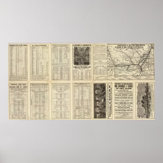 Chicago und Alton Railroad 2 Poster (Vorne)