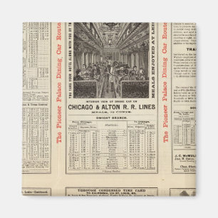 Chicago und Alton Railroad 3 Magnet