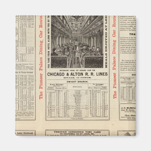 Chicago und Alton Railroad 3 Magnet (Vorne)