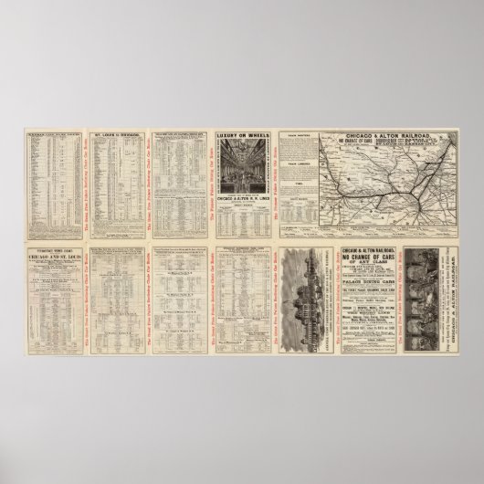 Chicago und Alton Railroad 3 Poster (Vorne)