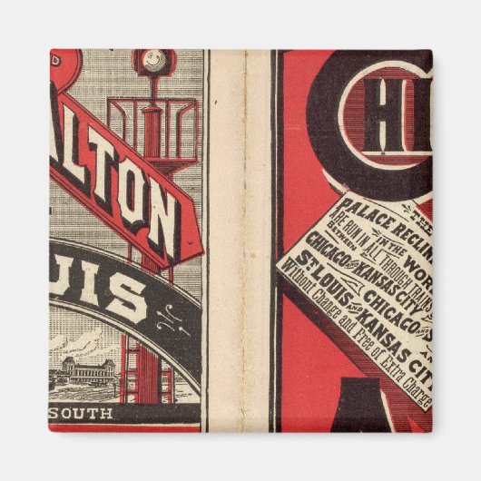 Chicago und Alton Railroad Magnet (Vorne)