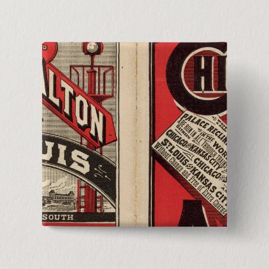 Chicago und Alton Railway Button (Vorderseite)