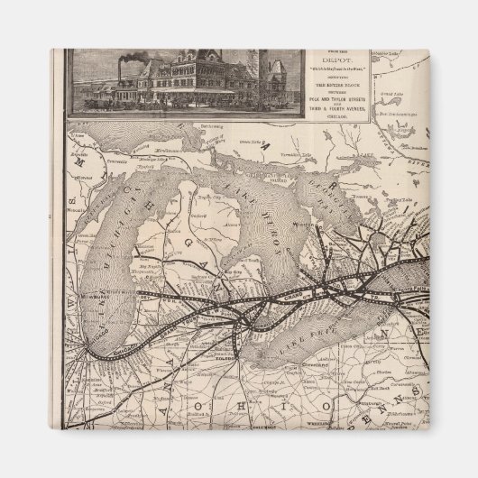 Chicago und Grand Trunk Railway Magnet (Vorne)