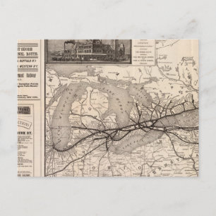 Chicago und Grand Trunk Railway Postkarte