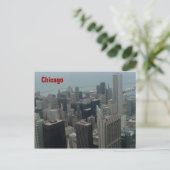 Chicago und Lake Michigan Postkarte (Stehend Vorderseite)