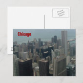 Chicago und Lake Michigan Postkarte (Vorne/Hinten)