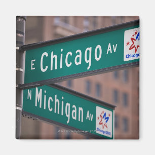 Chicago- und Michigan-Alleen-Wegweiser, Chicago, Magnet