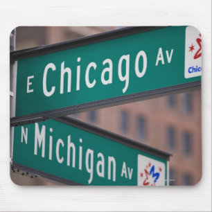 Chicago- und Michigan-Alleen-Wegweiser, Chicago, Mousepad