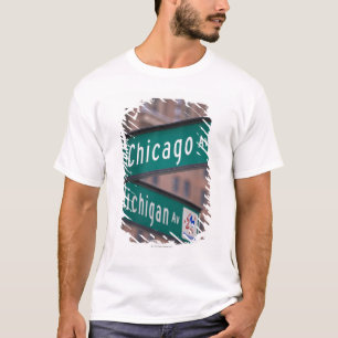 Chicago- und Michigan-Alleen-Wegweiser, Chicago, T-Shirt