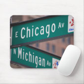 Chicago und Michigan Avenue, Chicago, Mousepad (Mit Mouse)