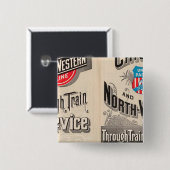 Chicago und North Western Line Button (Vorne & Hinten)
