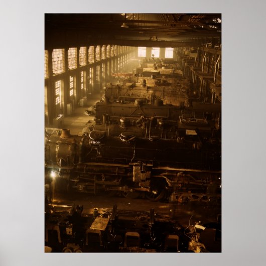 Chicago und Northwestern RR Shop Poster (Vorne)