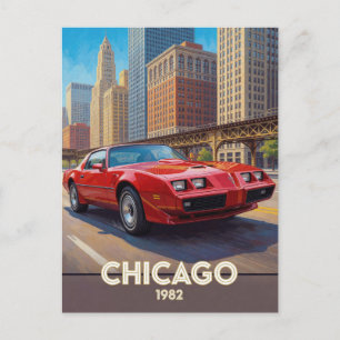 Chicago Urban Performance Drive 1982 Illinois Postkarte