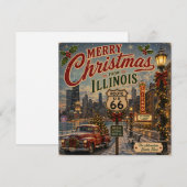 Chicago-Urlaubsgrüße Route 66 (Vorne/Hinten)