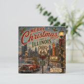 Chicago-Urlaubsgrüße Route 66 (Stehend Vorderseite)