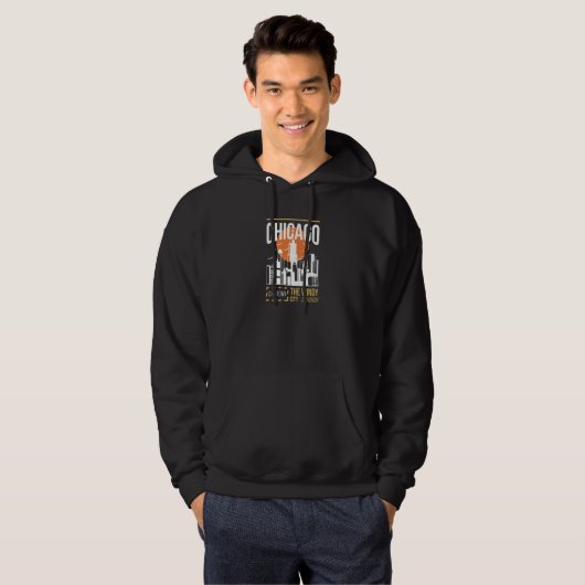 Chicago USA Chicago Skyline I Love Chicago Chi Tow Hoodie (Vorne ganz)