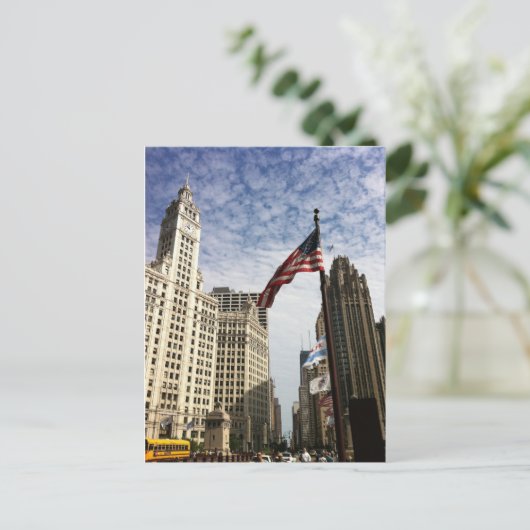 Chicago, USA Postkarte (Stehend Vorderseite)
