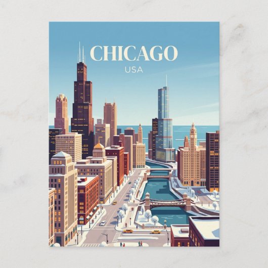 Chicago, USA Postkarte (Vorderseite)