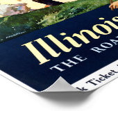 Chicago Vacation City Vintage Poster wiederhergest (Ecke)