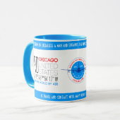 Chicago, Vereinigte Staaten, elegant Tasse (Vorderseite Links)