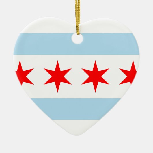 Chicago, Vereinigte Staaten Keramik Ornament (Vorne)