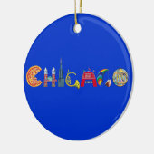 Chicago-Verzierung Keramikornament (Links)
