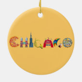 Chicago-Verzierung Keramikornament (Hinten)