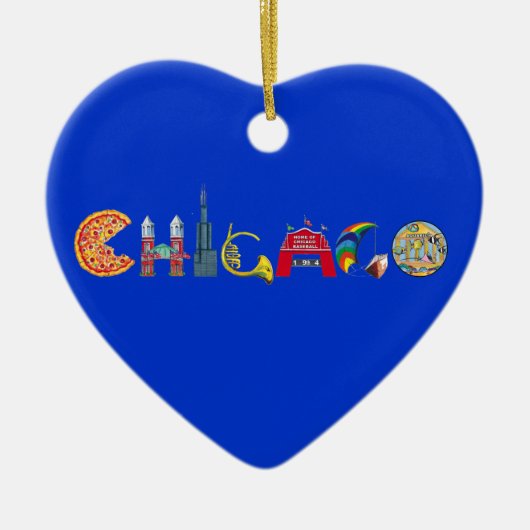 Chicago-Verzierung Keramikornament (Vorne)