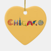 Chicago-Verzierung Keramikornament (Hinten)