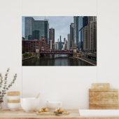 Chicago View, farbenfrohe Fotografie Poster (Küche)