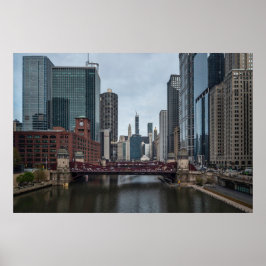 Chicago View, farbenfrohe Fotografie Poster