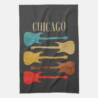 Chicago Vintag Guitars Festival Moon and Stars Geschirrtuch
