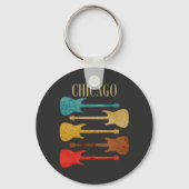 Chicago Vintag Guitars Festival Moon and Stars Schlüsselanhänger (Rückseite)